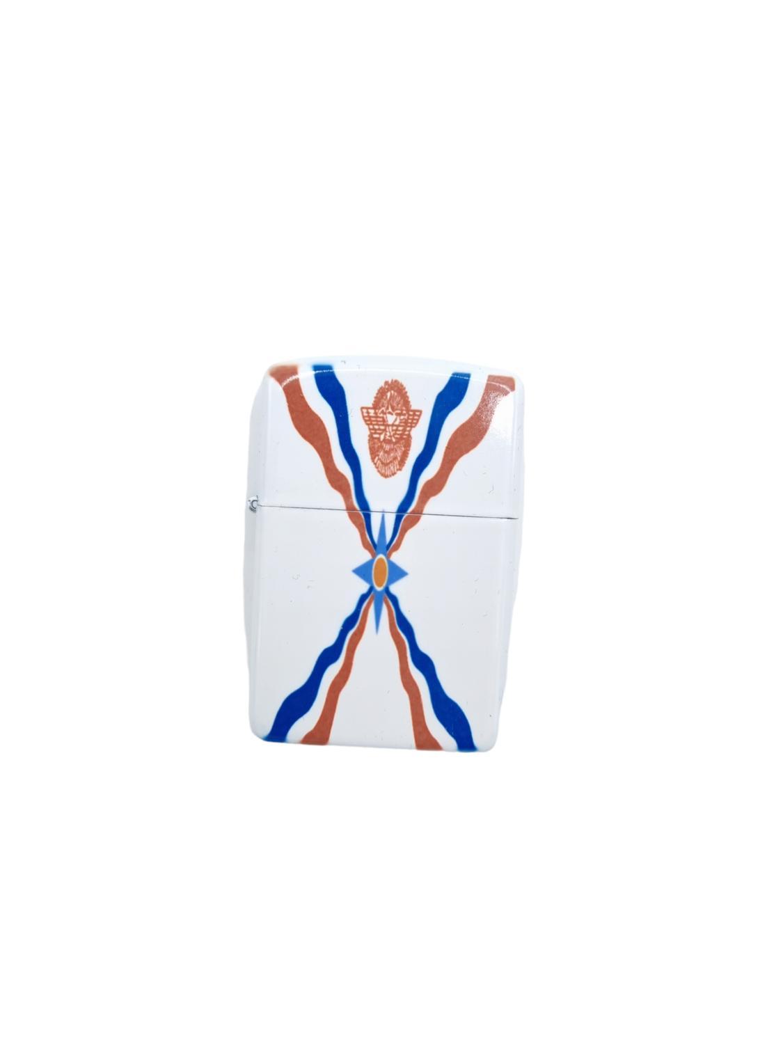 Assyrian flag petrol lighter