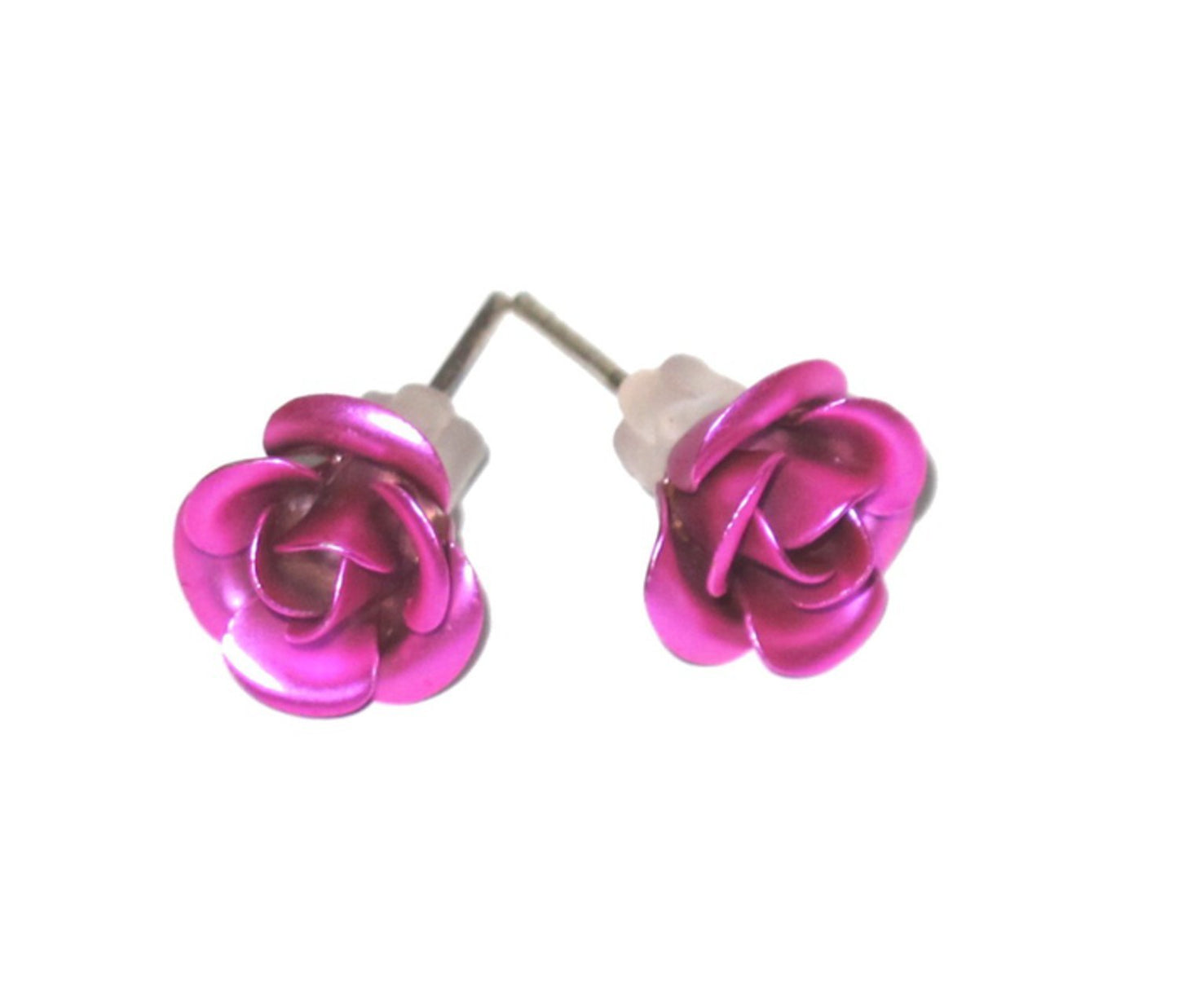 FLOWER EARRINGS-PURPLE