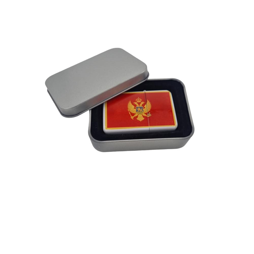 Petrol lighter - Montenegro flag