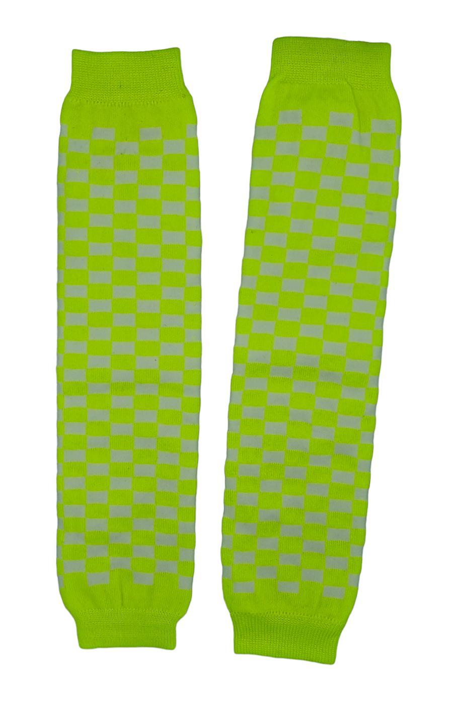 Legwarmers - Yellow Checkers