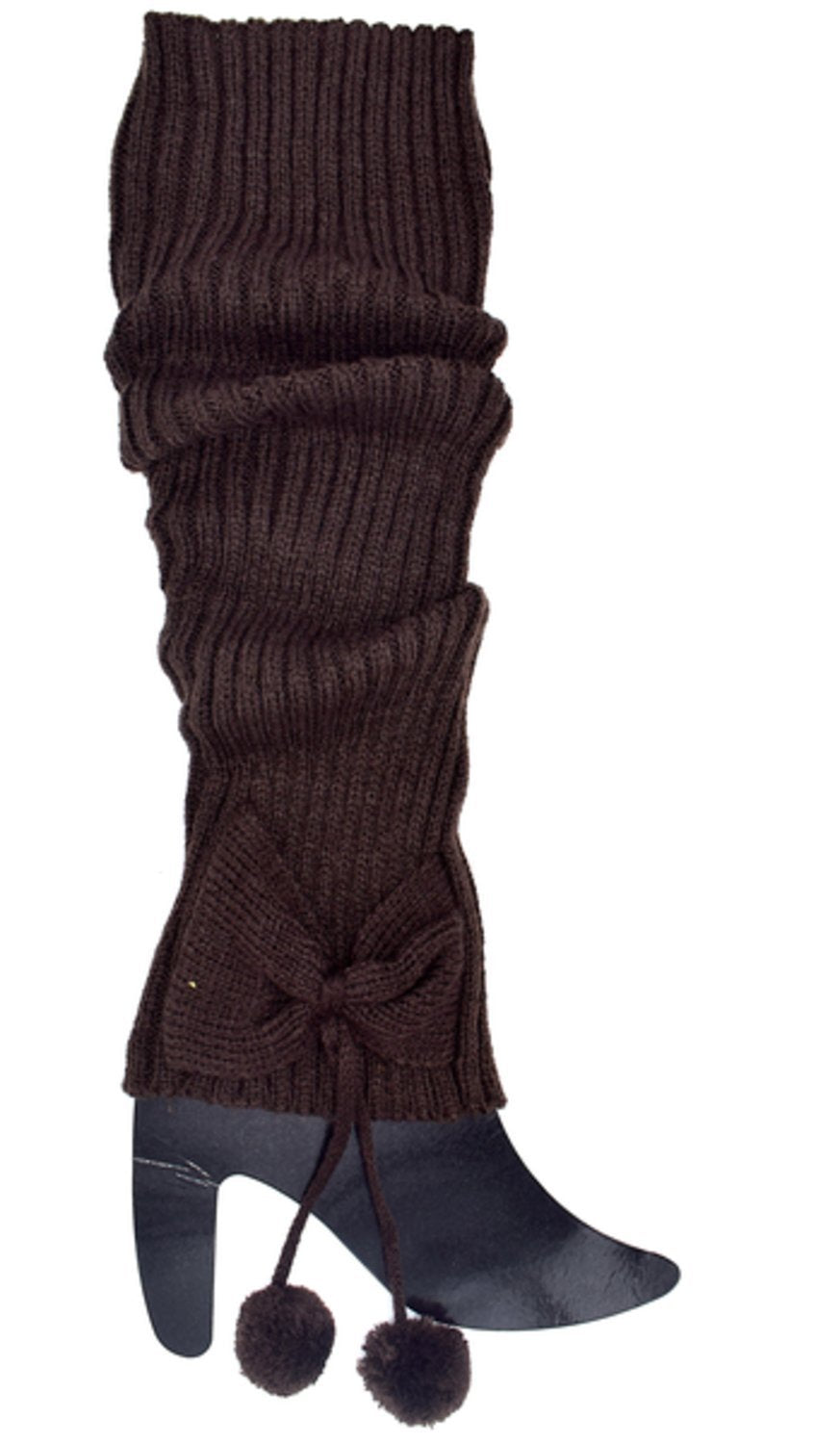 Leg warmers dark brown