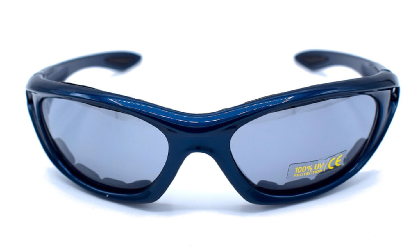 Blue sports sunglasses