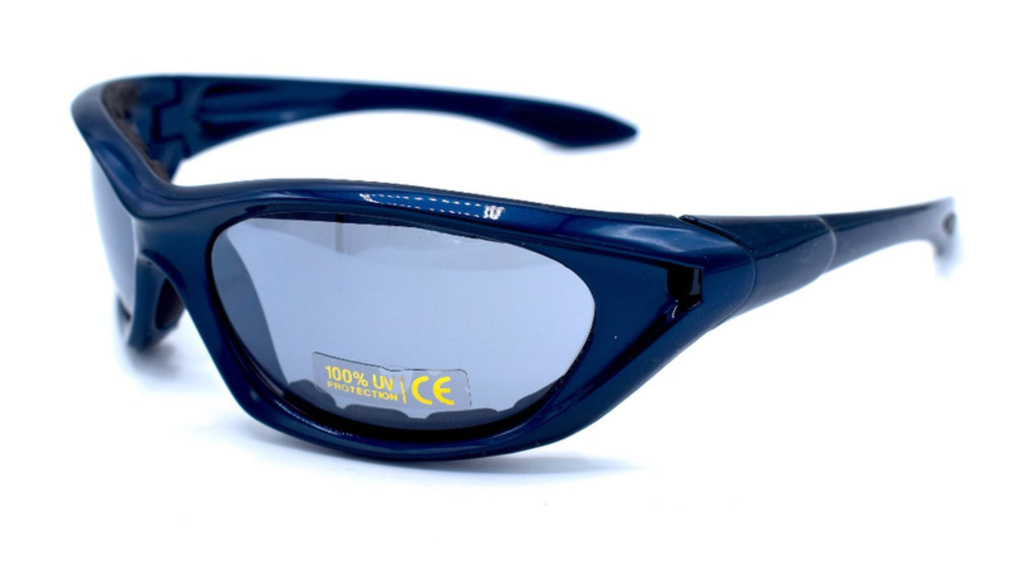 Blue sports sunglasses