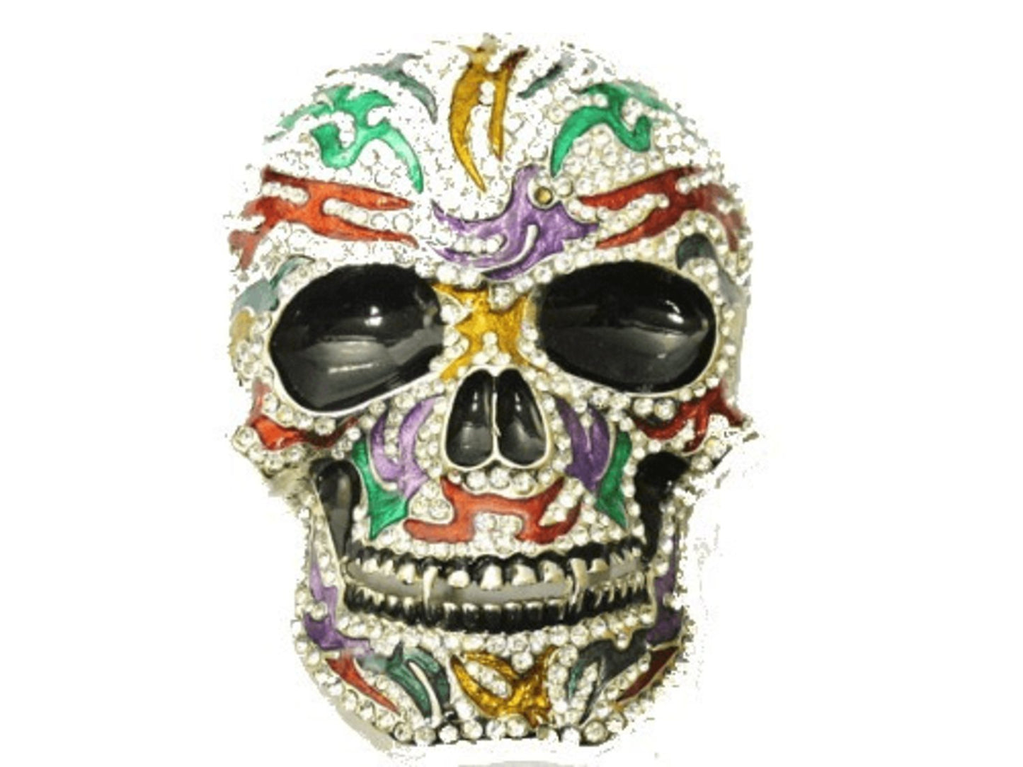 Belt Buckle - Iced Skull