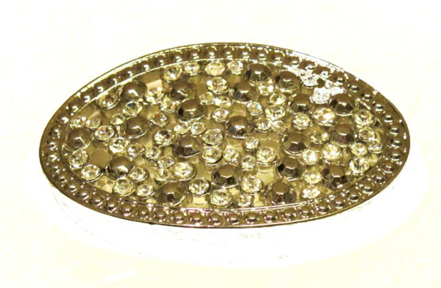 Belt buckle - With white stones