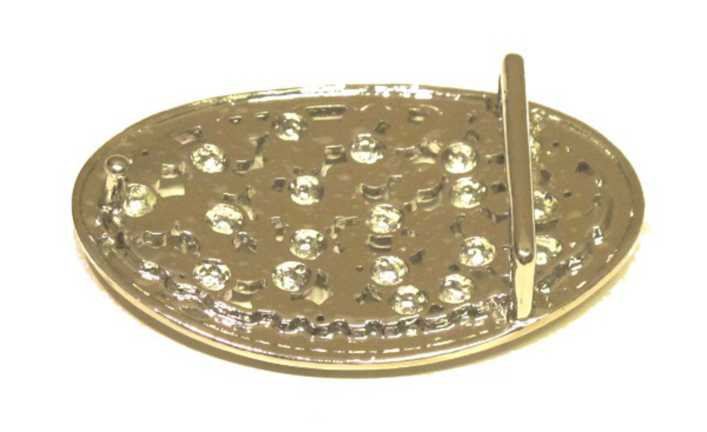 Belt buckle - With white stones