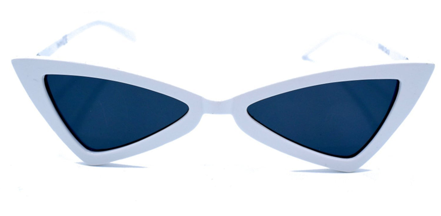 Cat Eye white sunglasses