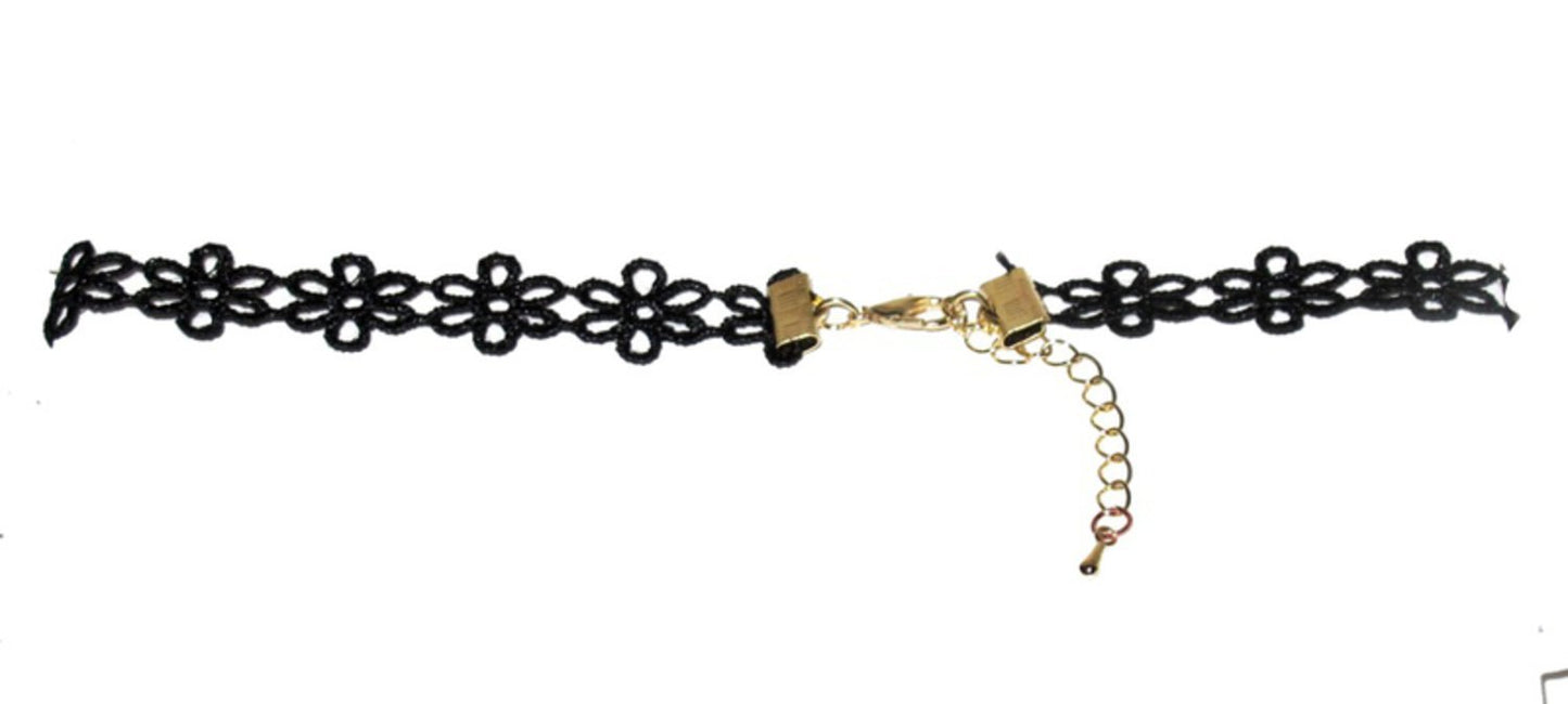 Choker Halsband - Blommor