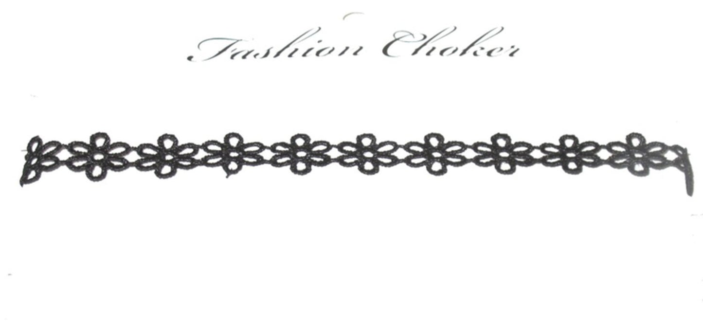 Choker Halsband - Blommor