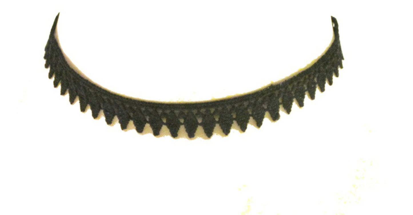 Choker necklace - black fabric