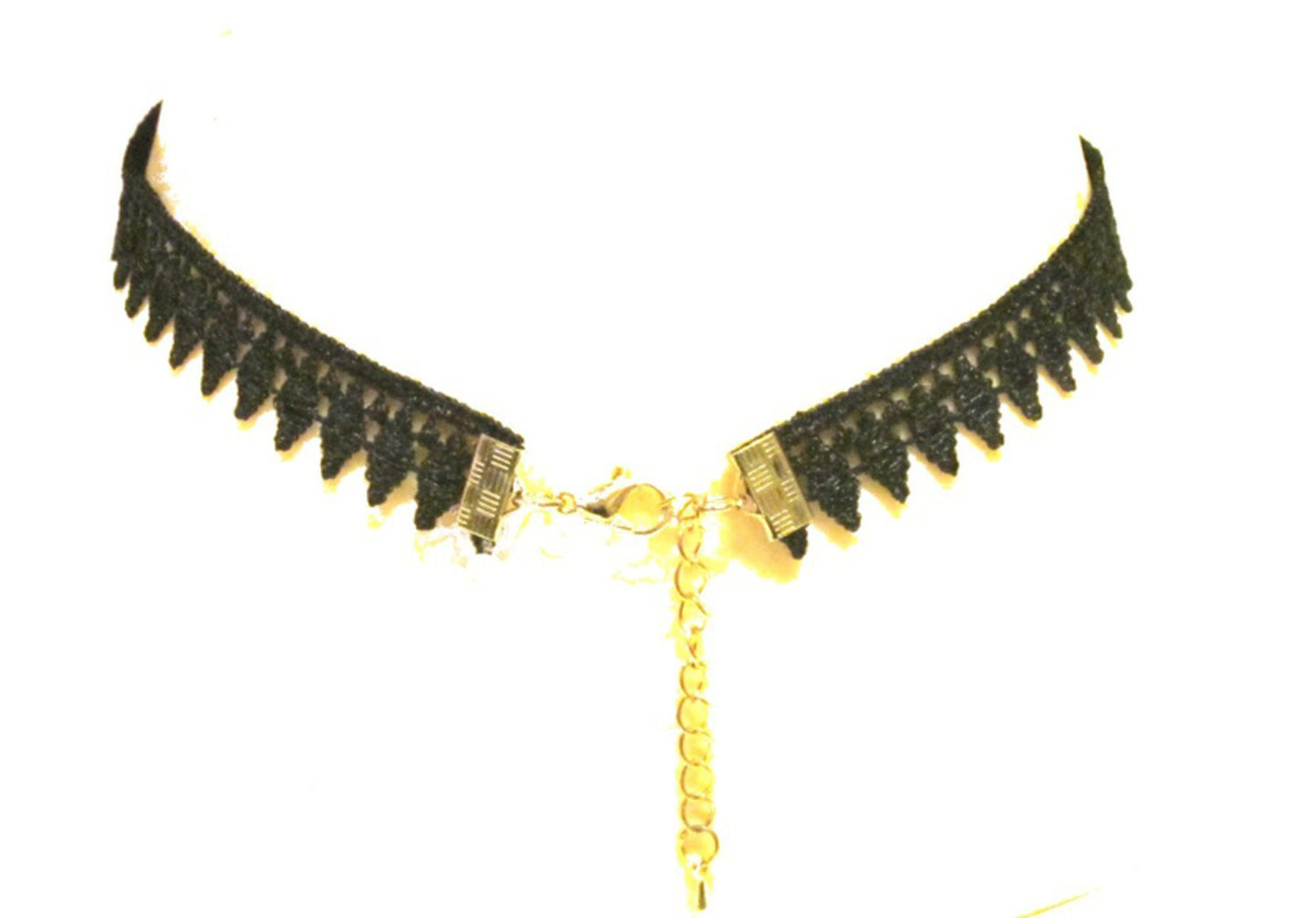 Choker necklace - black fabric