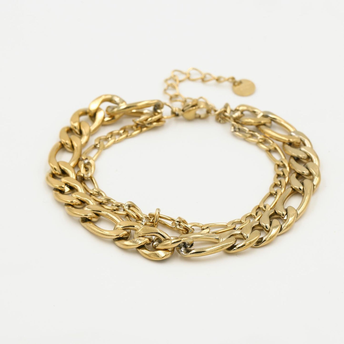 Dubbel Chain Armband länk