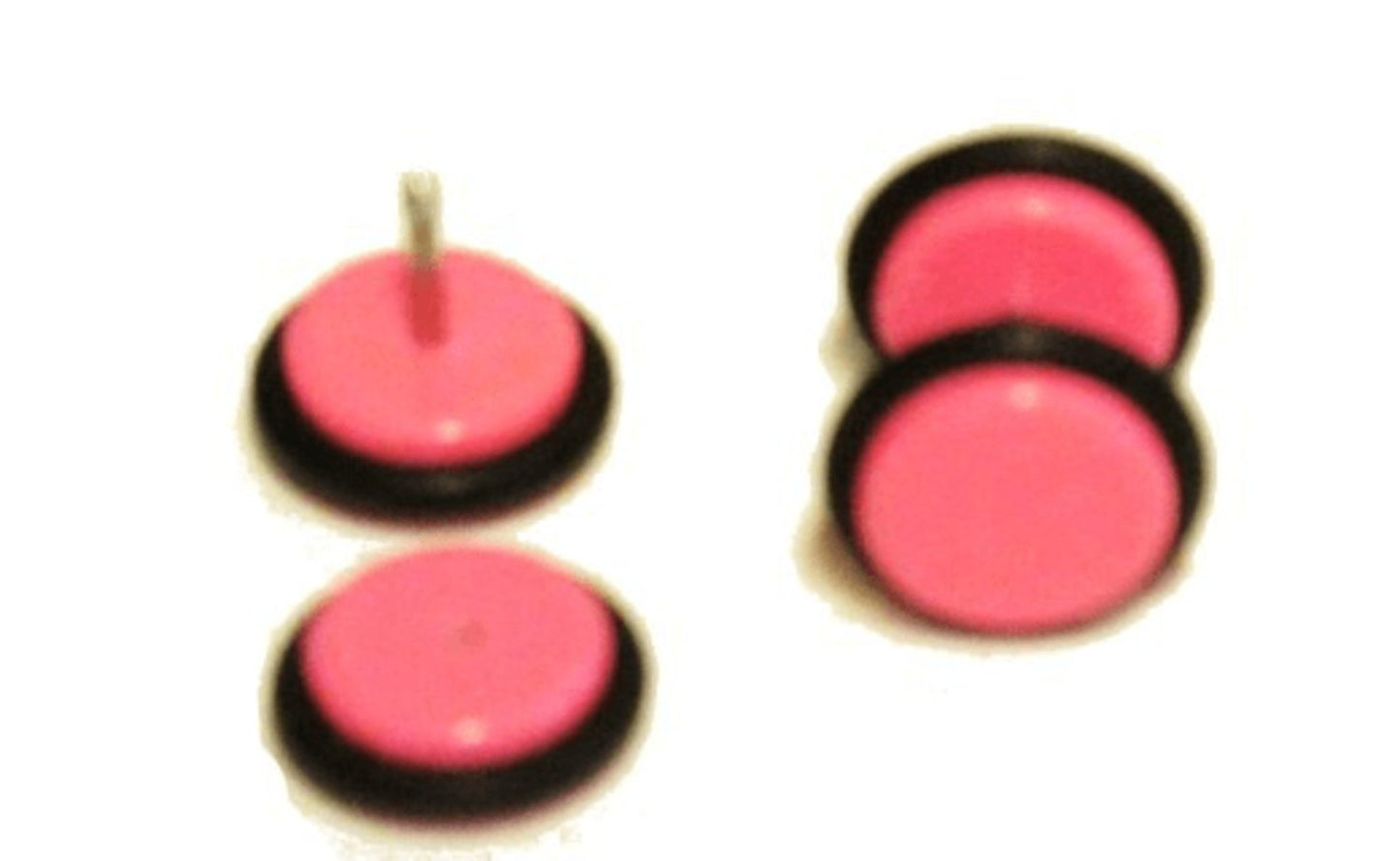 Fake Plug - Pink with black rubber all around