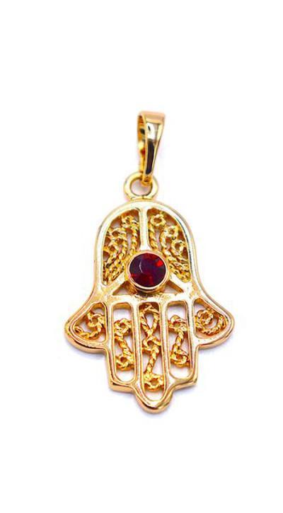 Hand of Fatima pendant gold colored