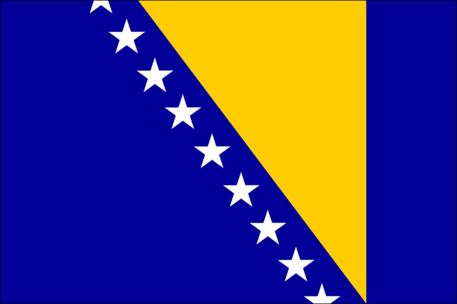 Flagga - Bosnien - Hiprock 