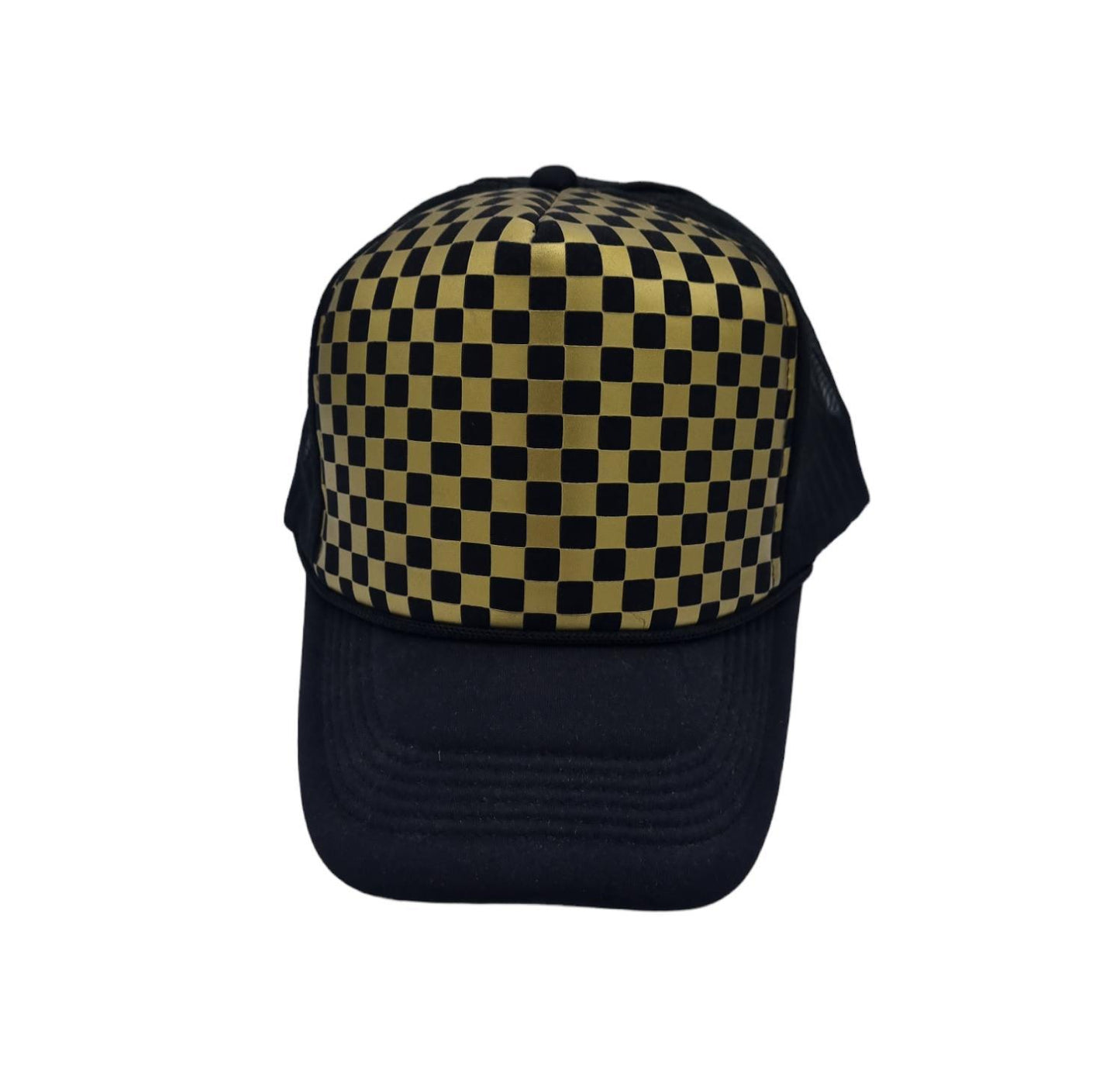 Gold Checkered - Trucker keps