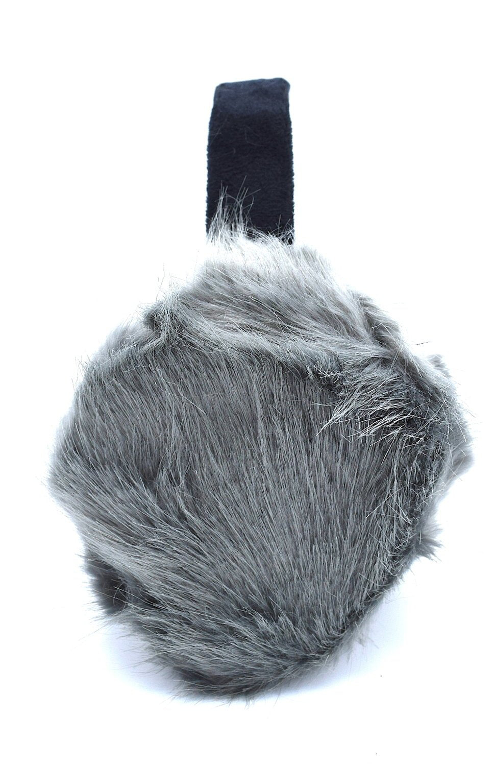 Gray fluffy ear muffs