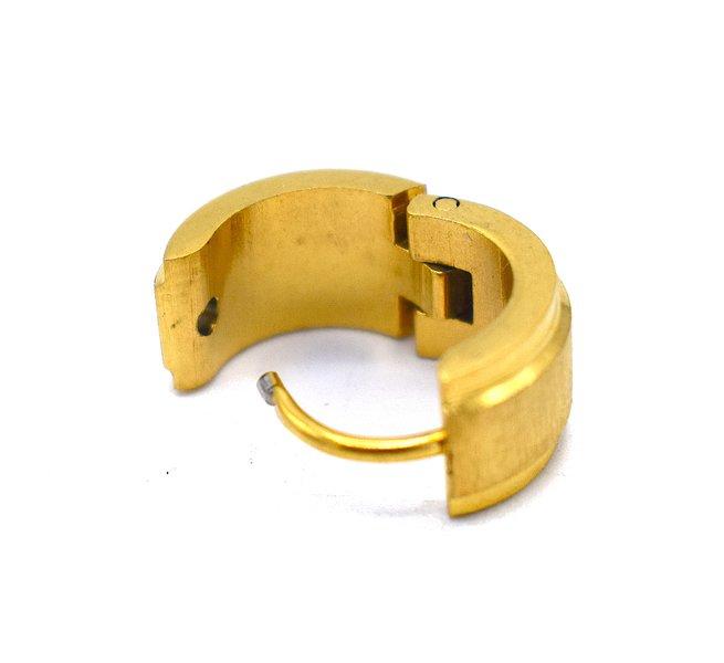 Gold colored hoop earrings