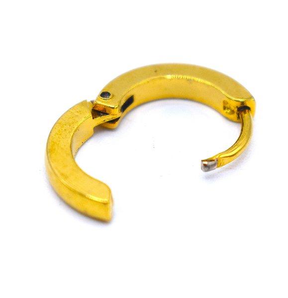 Gold colored hoop earrings