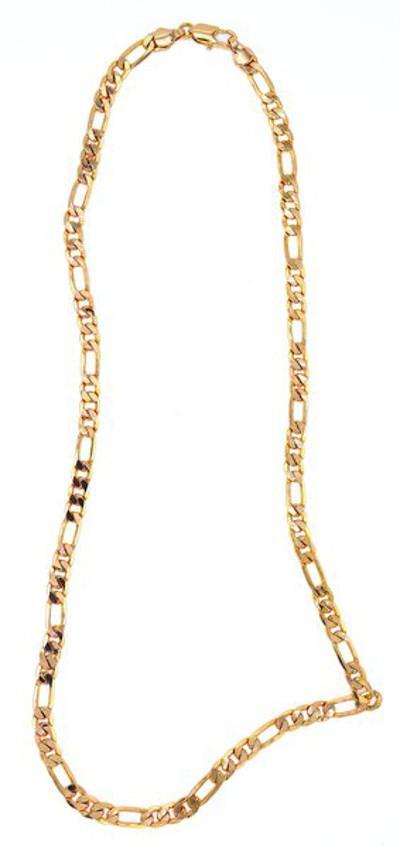 Gold colored chain necklace