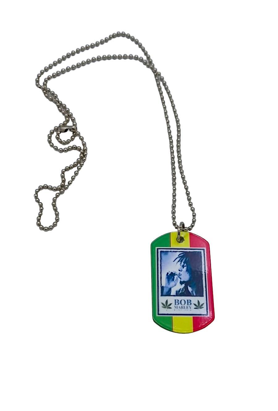 Necklace - Dog Tag rasta man