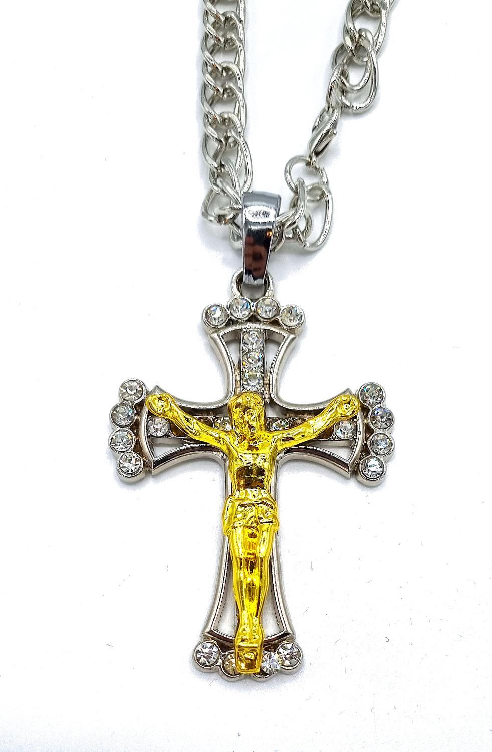 Necklace - Cross Iced