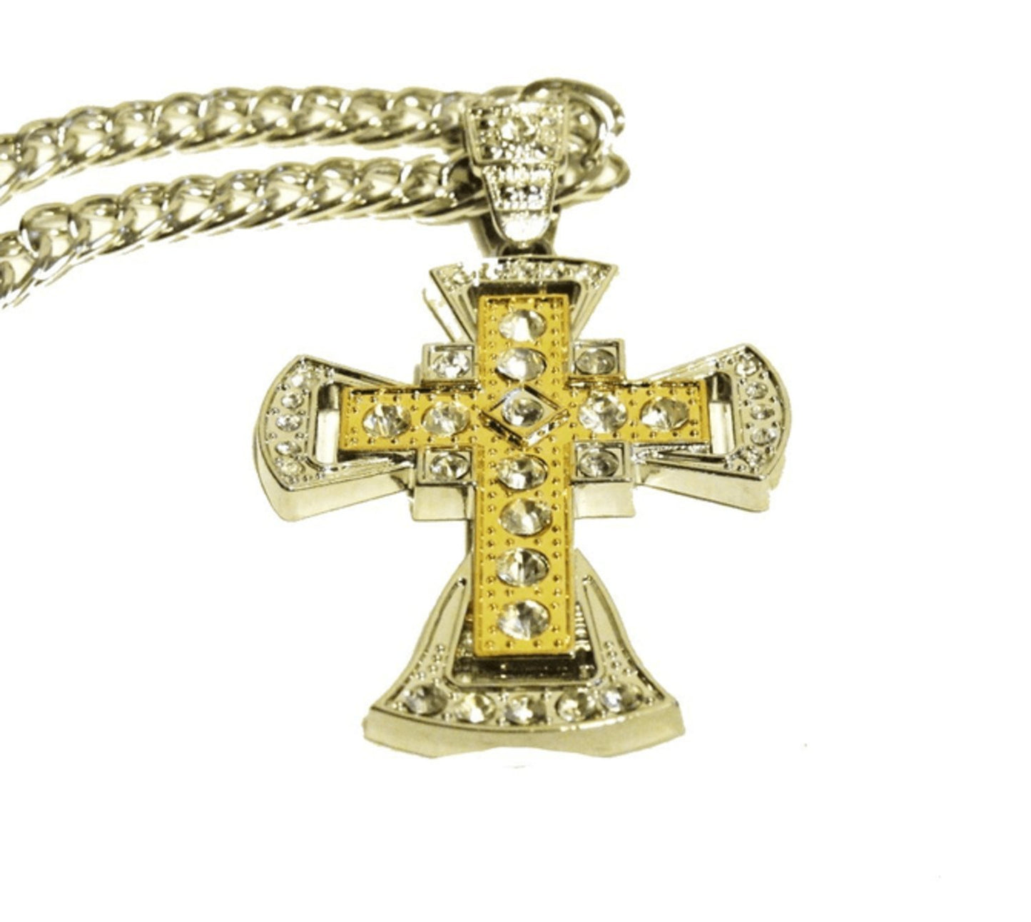 Necklace - Cross Iced