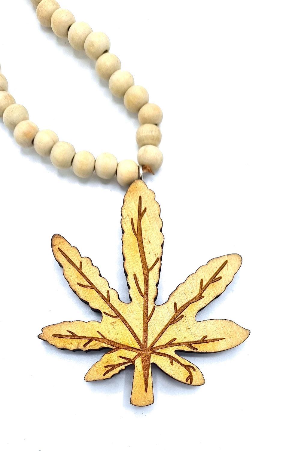 Necklace - Weed White