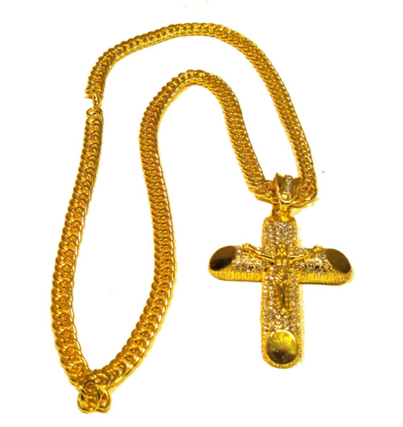 Iced cross necklace