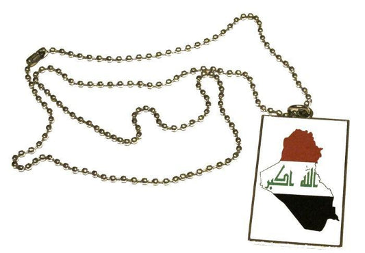 Iraks karta flagga halsband