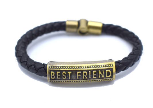 Läderarmband Best friends