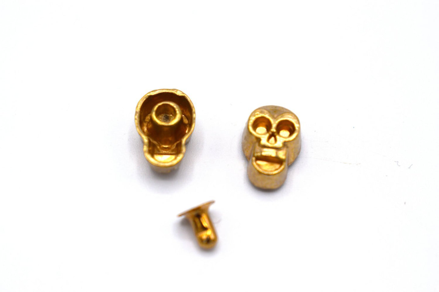 Loose rivets face gold colored 40 pieces