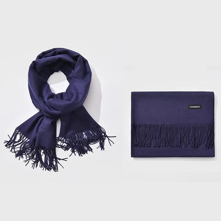 Navy blue shawl scarf - Navy