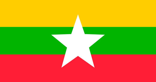 Myanmar flagga - Hiprock 