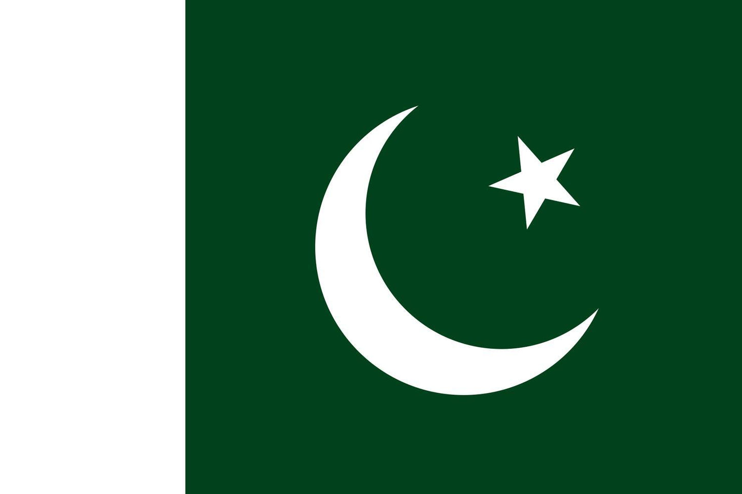 Pakistan  flagga - Hiprock 