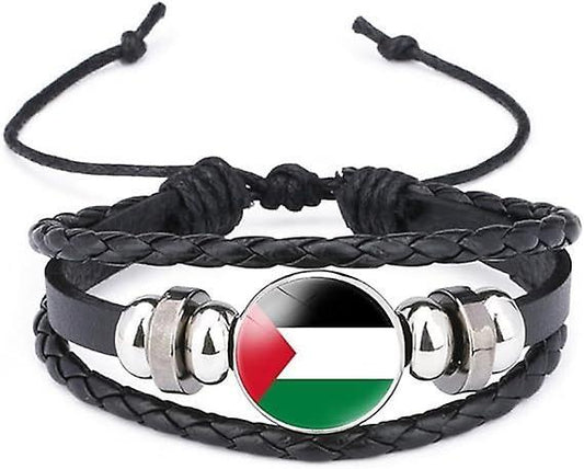 Palestine leather bracelet