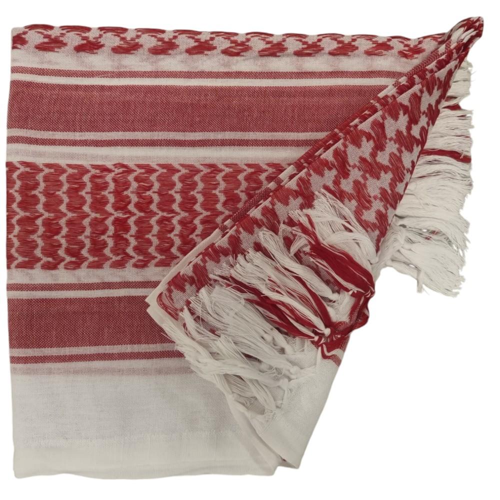 Palestinasjal Keffiyeh - Röd och vit - scarf - Hiprock 