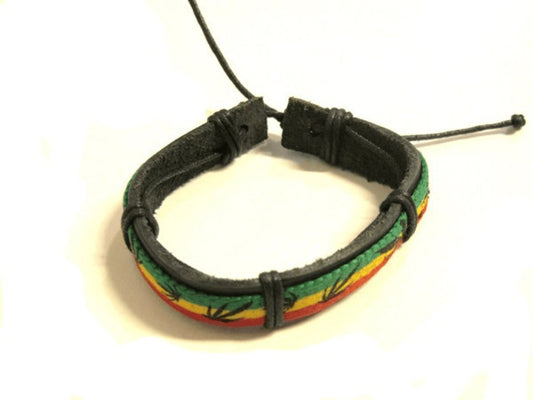 Rasta armband - Läder