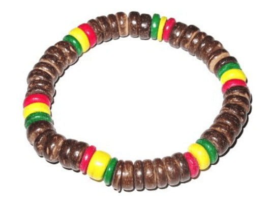 Rasta armband - Pärlor bruna