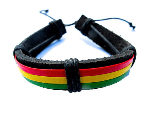 Rasta bracelet - leather