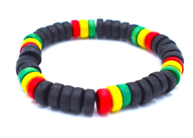 Rasta pearl bracelet - elastic