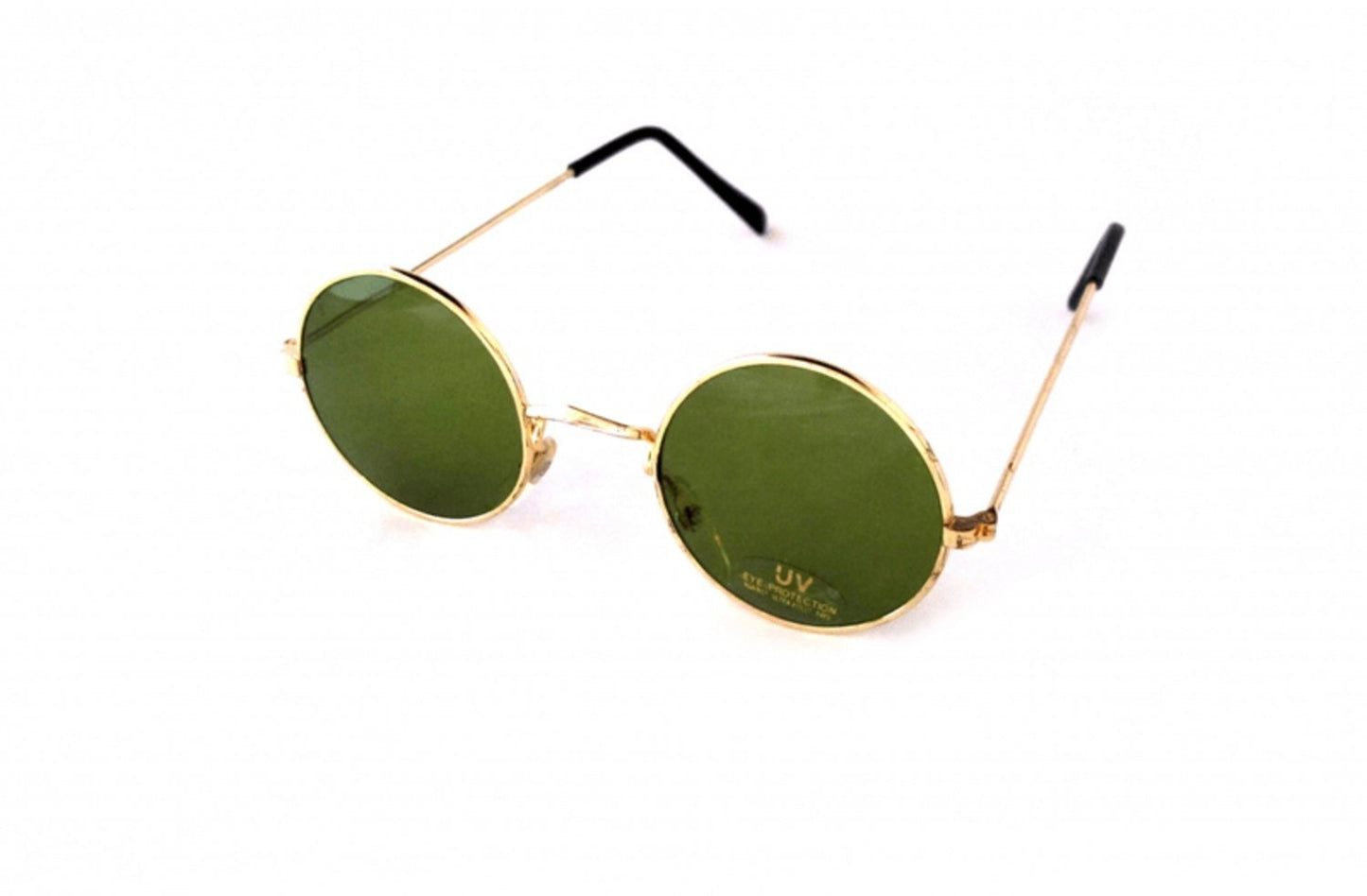 Funny round green glasses