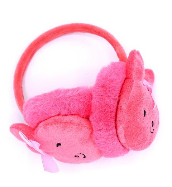 Pink rabbit ear muffs