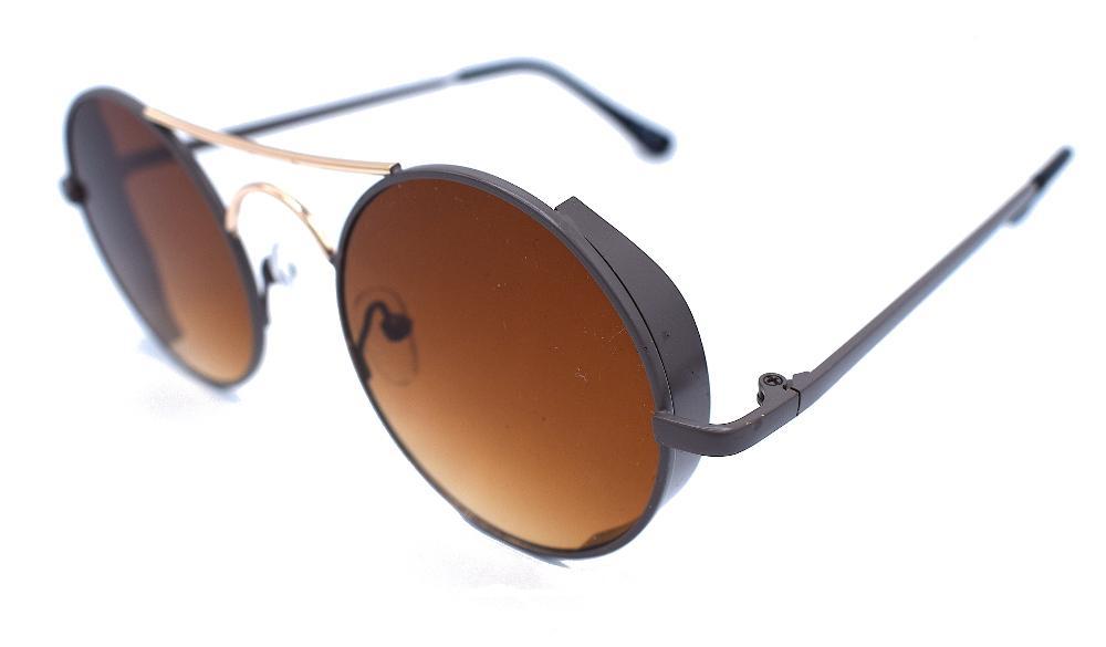 Round sunglasses - Grey/brown