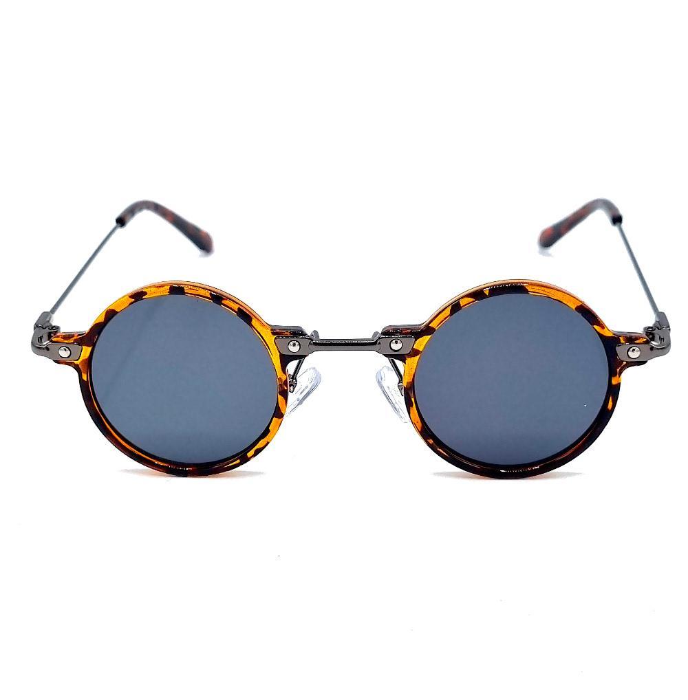 Round sunglasses Rage - Leopard frames with dark lenses