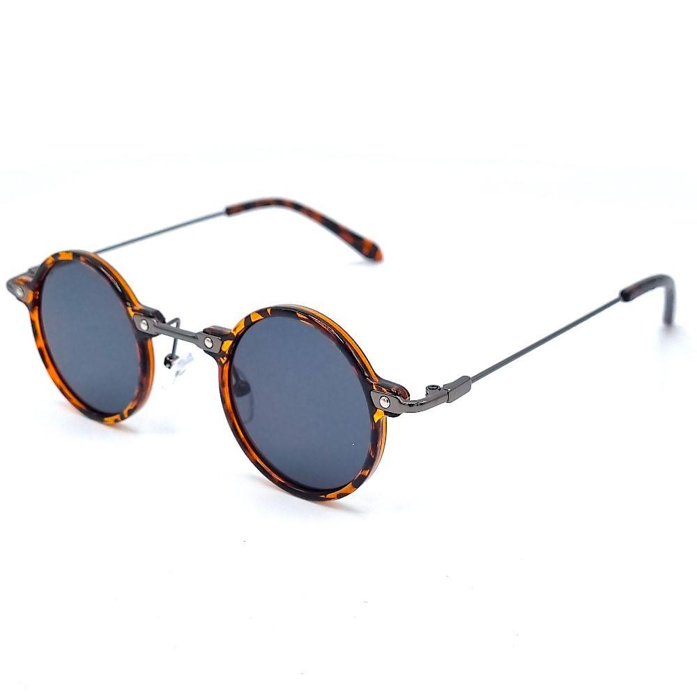 Round sunglasses Rage - Leopard frames with dark lenses