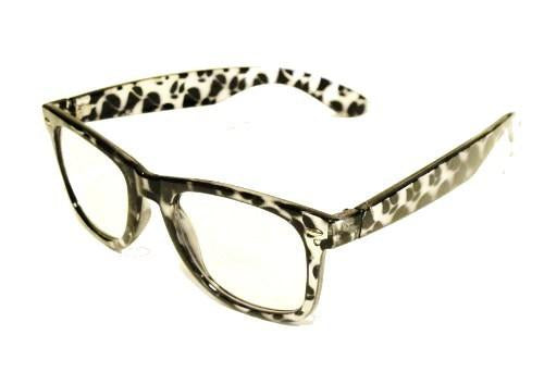 SUNGLASSES Retro CLEAR - LEOPARD