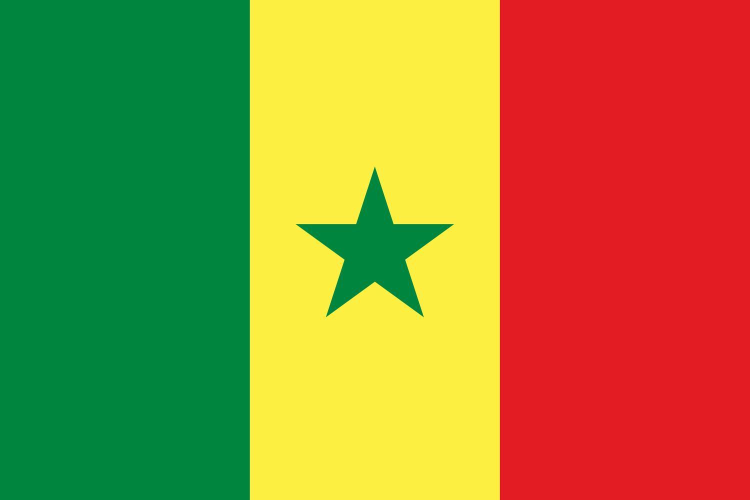 Senegal flagga - Hiprock 