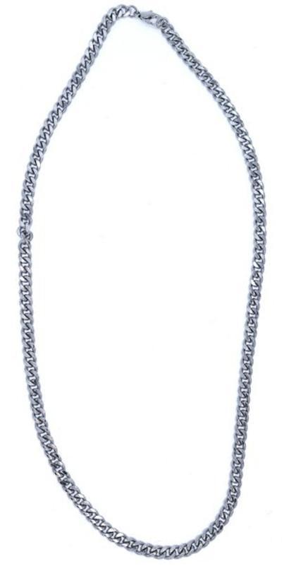 Silver colored chain necklace