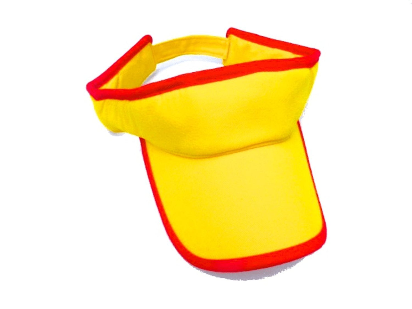 Visor cap yellow / red